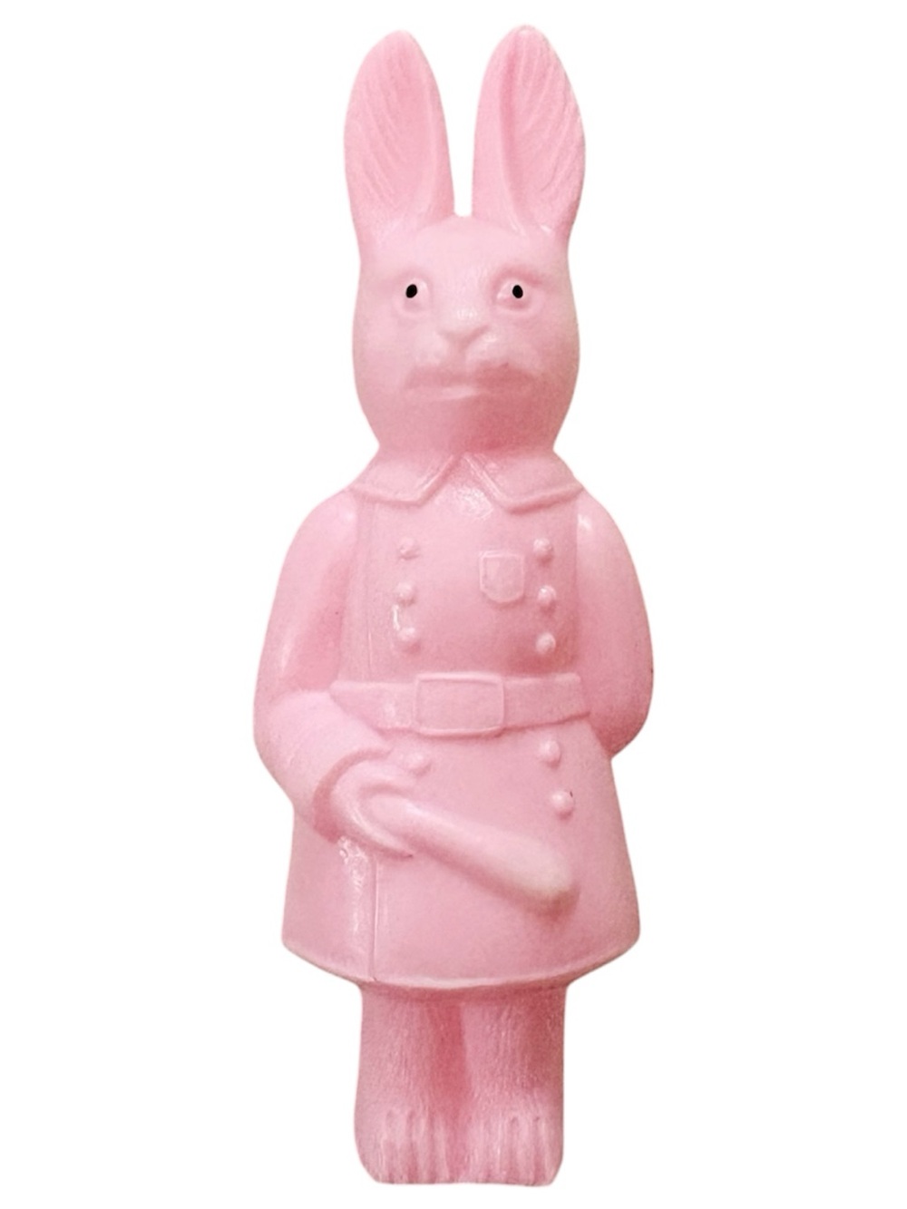 Vintage Made in the USA Plastic Celluloid Pink Bunny Police Man